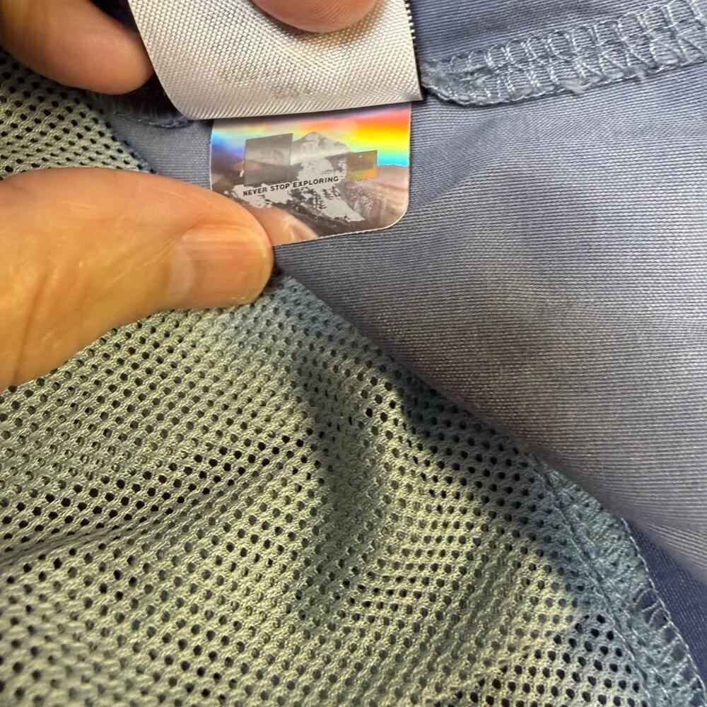 The North Face Fanorak Jacket XXL Blue Colorblock Packable‎ EUC